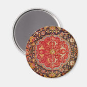 Türkisches Teppichrundmagnet Magnet (Vorderseite/Rückseite)