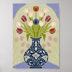 Türkisches Tulpen-Stillleben-Kunstposter Poster
