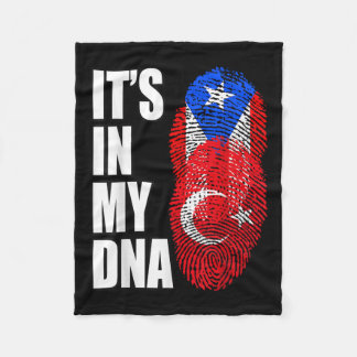 Türkisches und puertorianisches Mix Heritage DNA F Fleecedecke