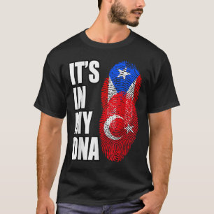 Türkisches und puertorianisches Mix Heritage DNA F T-Shirt
