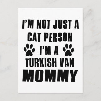 Türkisches Van Cat Design Postkarte