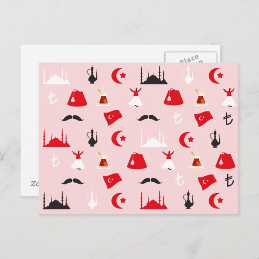 Türkisches Vergnügen Postkarte (Vorne/Hinten)