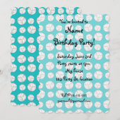 Türkisches Volleyballmuster Einladung (Vorne/Hinten)