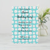 Türkisches Volleyballmuster Einladung (Stehend Vorderseite)