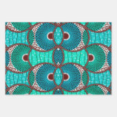 Türkisches Wax-Afrikanisches Geschenkpapier (Vorderseite 2)