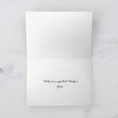 Türkisches WeihnachtsKranz Gold-Effekt Schwarzes Feiertagskarte (Innenseite)