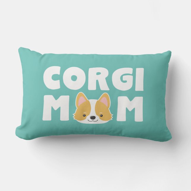 Türkiscorgi-Mama Lendenkissen (Vorderseite)