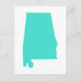 Türkise Alabama Postkarte
