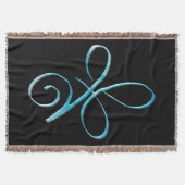 Türkise bedingungslose Liebe Decke (Vorderseite)