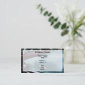 Türkise Bel Air Border Visitenkarte (Stehend Vorderseite)