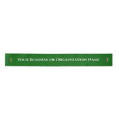Türkise benutzerdefinierte Geschäfts- oder Organis Satinband (Vorderseite)