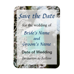Türkise Birdhouse Save the Date Magnet