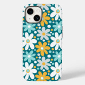 Türkise Daisy Blume | iPhone 14 Case-Mate Case-Mate iPhone Hülle (Rückseite)