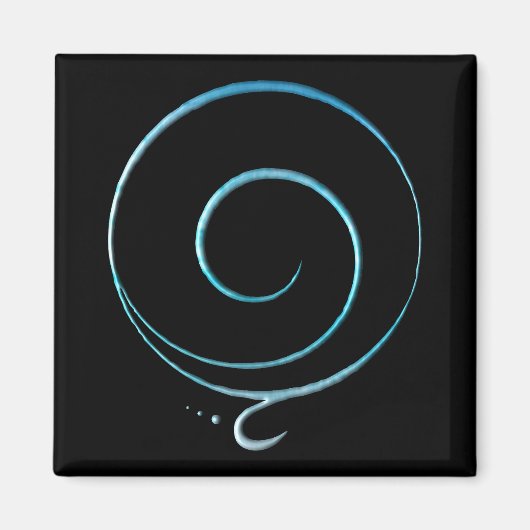 Türkise Dankbarkeit Magnet (Vorne)