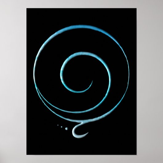 Türkise Dankbarkeit Poster (Vorne)