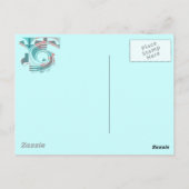 Türkise Dawn Postcard Postkarte (Rückseite)