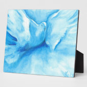 Türkise Dove Plaque Fotoplatte (Seite)