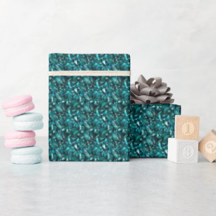 Türkise Edelsteine Geschenkpapier