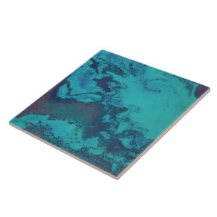 Türkise Flut-Abgrund Dekorative Keramikfliese