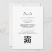 Türkise Gold-Achat-QR-Code-Hochzeit Einladung (Rückseite)