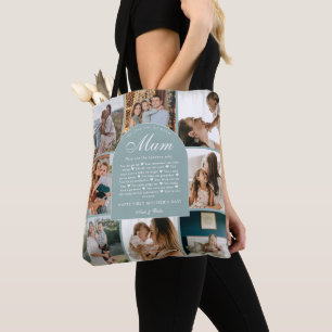 Türkise Gründe, warum wir dich lieben Mama Foto-Ra Tasche