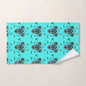 Türkise Luxus-Mandala" Badhandtuch Set (Handtuch)