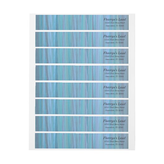 Türkise Mail | Blauer Aquamariner Wasserbrushhub (Bogen)