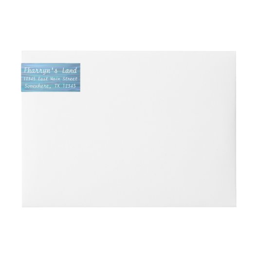 Türkise Mail | Blauer Aquamariner Wasserbrushhub (Vorderseite)