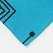 Türkise Mazes Fleecedecke (Ecke)