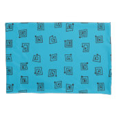 Türkise Mazes Kissenbezug (Vorderseite)