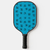 Türkise Mazes Pickleball Schläger (Rückseite)
