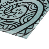 Türkise Mehndi Motif Cutting Board Schneidebrett (Ecke)