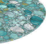 Türkise Stones Cutting Board Schneidebrett (Ecke)