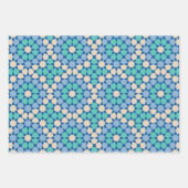 Türkise Tranquilität Geschenkpapier Set (Vorderseite)