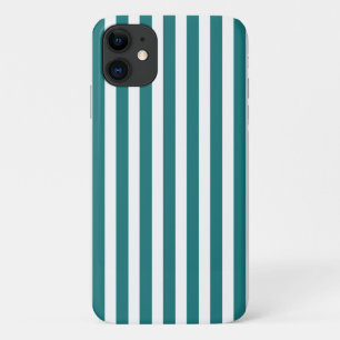 Türkise und weiße Bonbonstreifen Case-Mate iPhone Hülle