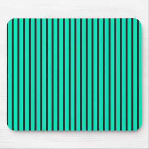 Türkise vertikale Streifenmuster Mousepad