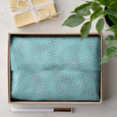 Türkise Zigzag Muster Seidenpapier (Geschenk)