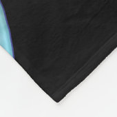 Türkiser Lotus Fleecedecke (Ecke)