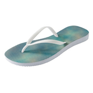 Türkiser Marmor Abstrakt Badesandalen