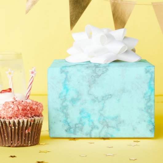 Türkiser Marmor Geschenkpapier (Geburtstagsparty)