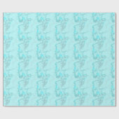 Türkiser Marmor Geschenkpapier (Flach)