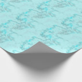 Türkiser Marmor Geschenkpapier (Ecke)