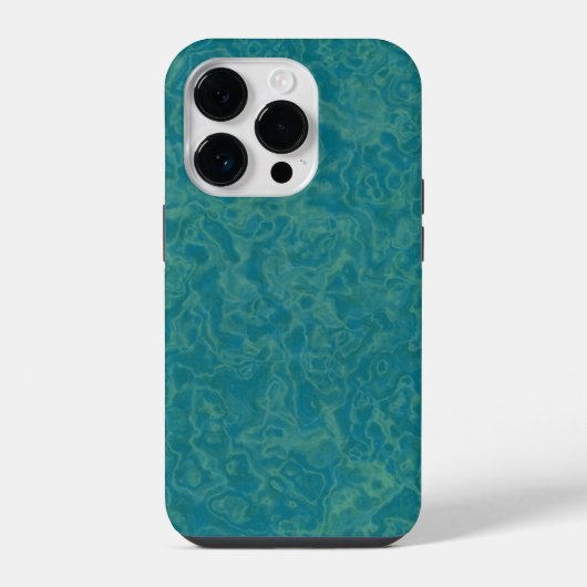 Türkiser Marmor iPhone Hülle (Rückseite)