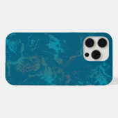 Türkiser Marmor iPhone Hülle (Rückseite (Horizontal))