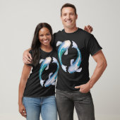 Türkiser Zen Koi Fisch T-Shirt (Unisex)