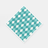 Türkises Argyle-Muster Serviette (Ecke)