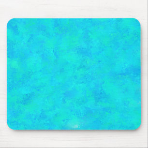 Türkises Blau abstraktes Muster Mousepad