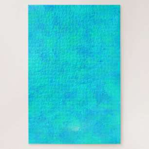 Türkises Blau abstraktes Muster Puzzle