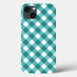 Türkises Gingham Case-Mate iPhone-Case iPhone Hülle