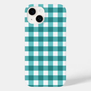 Türkises Gingham Case-Mate iPhone Hülle